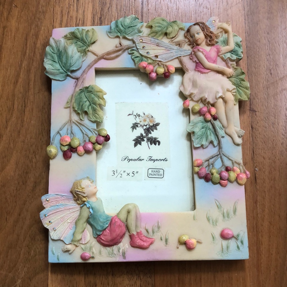 New Victorian Treasures Hand Painted Fairies Frame